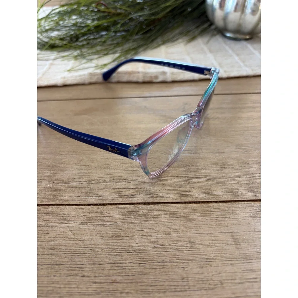 Ray-Ban Junior Kids Eyeglasses RB 1591 3807 Blue Multicolor Square 48-16-130